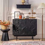 Casaconer | キャビネット・おしゃれ・北欧・木製・扉付き・無垢・アンティーク・彫刻