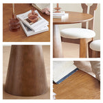 ダイニングテーブル,2人掛け,4人掛け,丸型,食卓,食事テーブル,ナチュラル,無垢材,1人暮らし,おしゃれ,ディテール