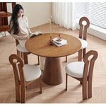 ダイニングテーブル,2人掛け,4人掛け,丸型,食卓,食事テーブル,ナチュラル,無垢材,1人暮らし,おしゃれ,高級感の無垢材