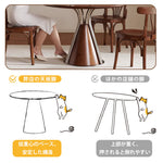 Casaconer | 丸ダイニングテーブル・木製・100・80・4人掛け