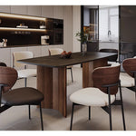 Casaconer | ダイニングテーブル・セラミック天板・木製・リビングテーブル・140・幅140・160・180・4人掛け・6人掛け