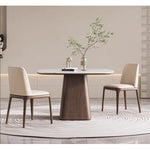 Casaconer | ダイニングテーブル・円形・テーブル・セラミック・木製・モダン・幅80・100・3人掛け