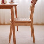 チェア,ダイニングチェア,ラタン,椅子,シンプル,藤編み,天然木,書斎
