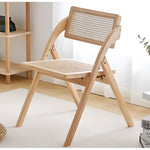 チェア,ダイニングチェア,折りたたみ,椅子,ラタン,天然木,ナチュラル,無垢材,書斎用