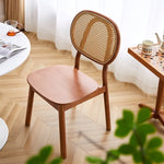 チェア,ダイニングチェア,椅子,ラタン,籐編み,ナチュラル,無垢材,ディテール