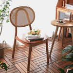チェア,ダイニングチェア,椅子,ラタン,籐編み,ナチュラル,無垢材,安定性