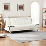 ソファー ソファ おすすめ ソファーベッド 3人掛け 合皮 リビングソファ ブラック ホワイト モダン シングルサイズ 脚付き