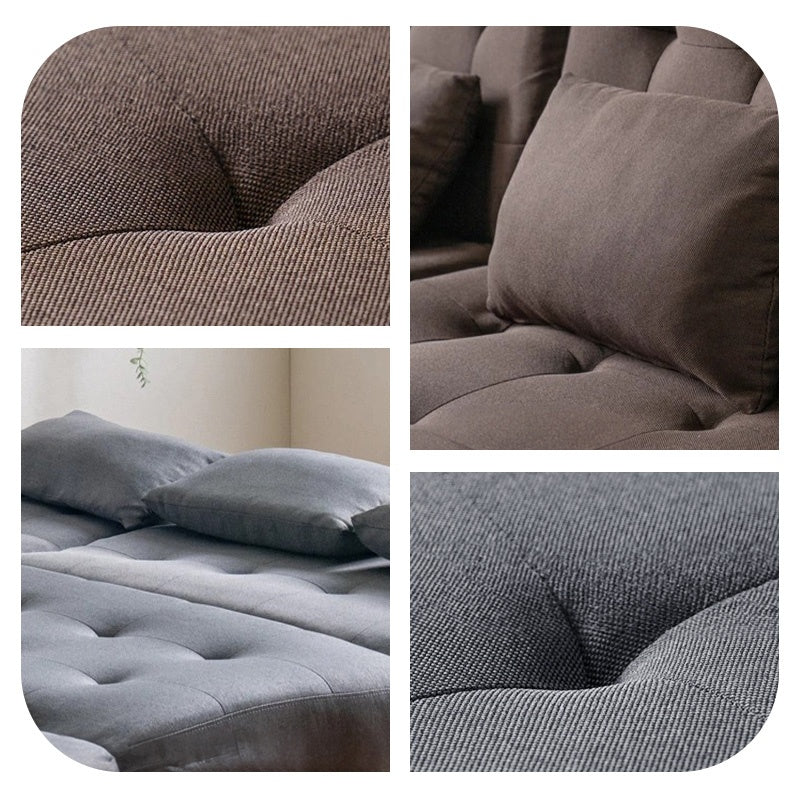 ソファー ソファ おすすめ カウチソファー ソファーベッド 3人掛け 3人用 おしゃれ クッション付き グレー ブラウン ファブリック 脚付き シェーズロング