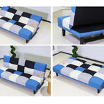 ソファー ソファ ソファーベッド 幅168cm ２人掛け ファブリック 脚付き リクライニング フロアソファ 北欧 可愛い リビング　新生活 1人暮らし コンパクト おしゃれ おすすめ マルチカラー ブルー