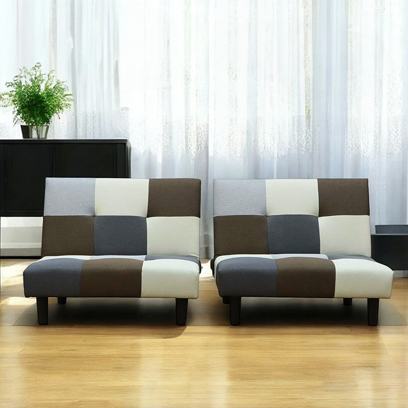 ソファー ソファベッド ソファーベッド 3人掛け 分割 幅180cm パッチワーク３WAY 2人用 1人用 おしゃれ 二分割 ブルー レッド 脚付き 一人掛けが2個 ファブリック 布 布製 コンパクト シングル