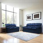 ソファ・ソファー・ 幅約200cm・2人掛け/3人掛け・ファブリック・シンプルデザイン・ネイビー・脚付き・肘掛け・おしゃれ・7日内出荷