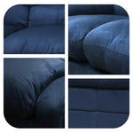 ソファ・ソファー・ 幅約200cm・2人掛け/3人掛け・ファブリック・シンプルデザイン・ネイビー・脚付き・肘掛け・おしゃれ・7日内出荷