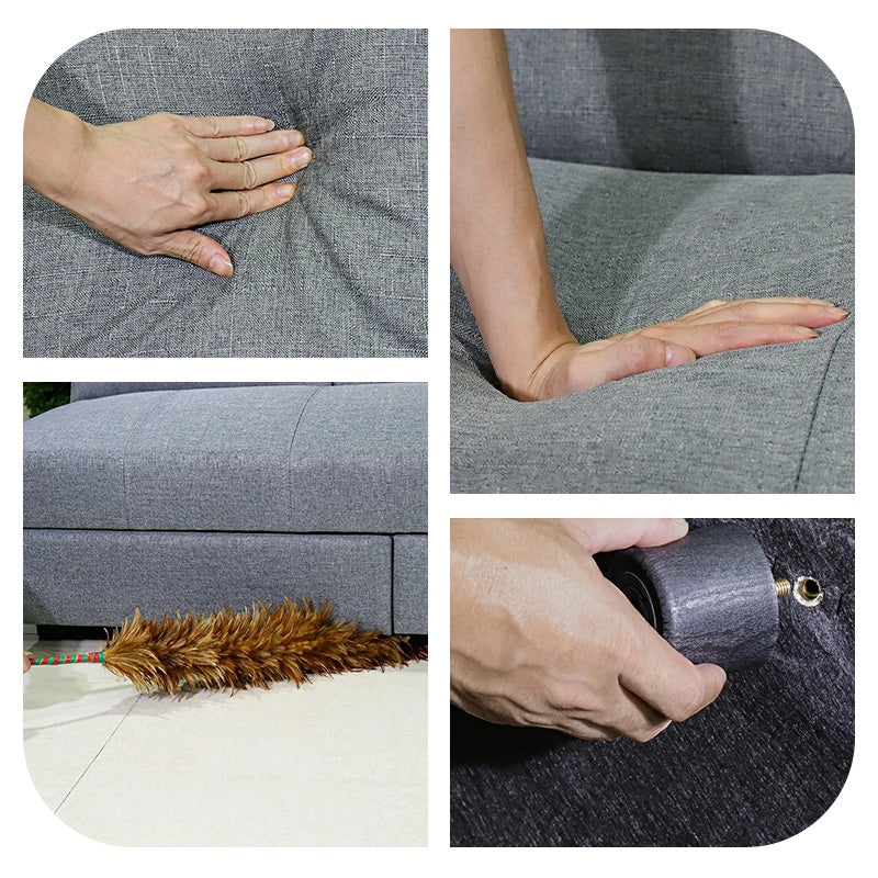 ソファーベッド・収納付き・カウチソファ・3人掛け・ソファーセット・シンプル・コンパクト・北欧スタイル・ファブリック・引き出し付き・テーブル付き・グレー・ブラウン・おしゃれ・7日内出荷