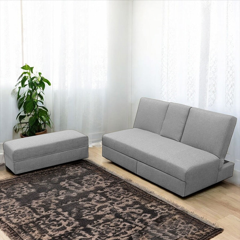 ソファーベッド・収納付き・カウチソファ・3人掛け・ソファーセット・シンプル・コンパクト・北欧スタイル・ファブリック・引き出し付き・テーブル付き・グレー・ブラウン・おしゃれ・7日内出荷