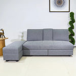 ソファーベッド・収納付き・カウチソファ・3人掛け・ソファーセット・シンプル・コンパクト・北欧スタイル・ファブリック・引き出し付き・テーブル付き・グレー・ブラウン・おしゃれ・7日内出荷