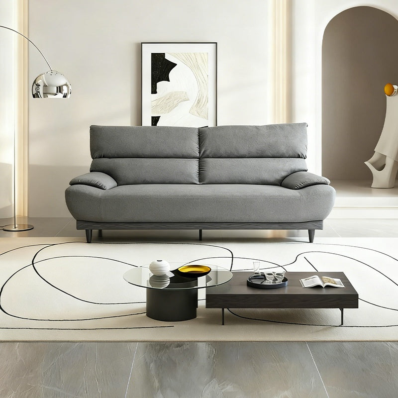 ソファー ソファ・ソファー・布張りソファ・ワイド・広め・ハイバック・幅約190cm・おしゃれ・3人用・3人掛け・おしゃれ・背もたれ分割・グレー・脚付き・ファブリック・北欧・7日内出荷