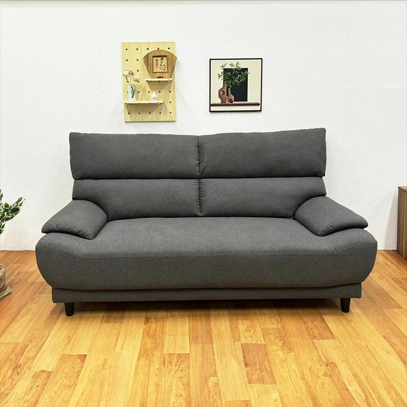 ソファー ソファ・ソファー・布張りソファ・ワイド・広め・ハイバック・幅約190cm・おしゃれ・3人用・3人掛け・おしゃれ・背もたれ分割・グレー・脚付き・ファブリック・北欧・7日内出荷