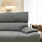 ソファー ソファ・ソファー・布張りソファ・ワイド・広め・ハイバック・幅約190cm・おしゃれ・3人用・3人掛け・おしゃれ・背もたれ分割・グレー・脚付き・ファブリック・北欧・7日内出荷