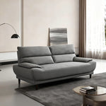 ソファー ソファ・ソファー・布張りソファ・ワイド・広め・ハイバック・幅約190cm・おしゃれ・3人用・3人掛け・おしゃれ・背もたれ分割・グレー・脚付き・ファブリック・北欧・7日内出荷