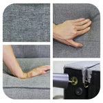 ソファー・ソファ・幅171cm・コンパクト・スタイリッシュ・3人掛け・おしゃれ・・リビングソファ・ブラウン・ミッドセンチュリー・コンパクト・ヴィテージ風・かわいい・布張りソファー・7日内出荷