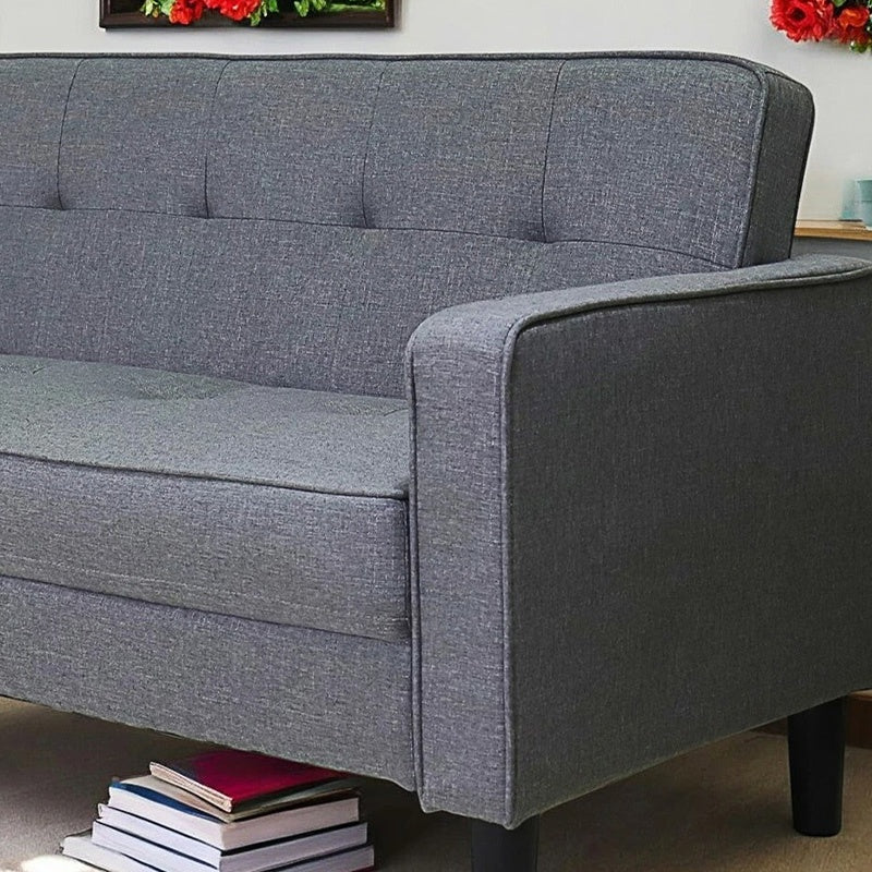 ソファー・ソファ・幅171cm・コンパクト・スタイリッシュ・3人掛け・おしゃれ・・リビングソファ・ブラウン・ミッドセンチュリー・コンパクト・ヴィテージ風・かわいい・布張りソファー・7日内出荷