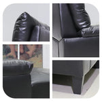 ソファー ソファ おすすめ ソファー カウチソファ 本革 3人掛け 黒 ブラック レザー シェーズロング ハイバック おすすめ 脚付き 大きめ ソファ 北欧 ヴィンテージ おしゃれ 三人掛け