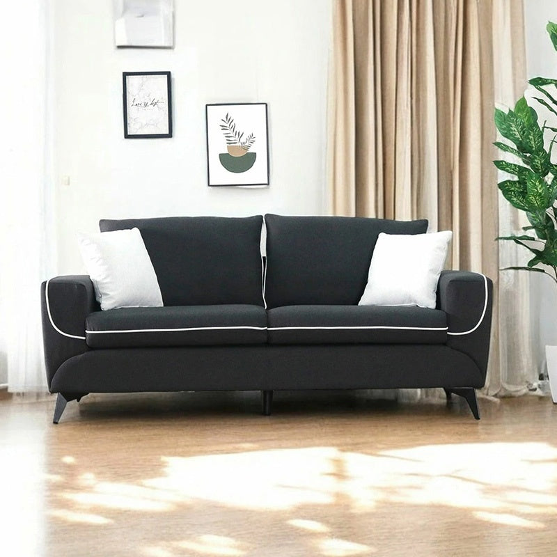 ソファー おすすめ 3人掛け ソファ 幅183cm スタイリッシュ 3人掛け おしゃれ 三人掛け sofa リビングソファ グレー ミッドセンチュリー コンパクト ヴィテージ風 かわいい 布張りソファー