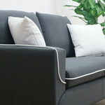 ソファー おすすめ 3人掛け ソファ 幅183cm スタイリッシュ 3人掛け おしゃれ 三人掛け sofa リビングソファ グレー ミッドセンチュリー コンパクト ヴィテージ風 かわいい 布張りソファー