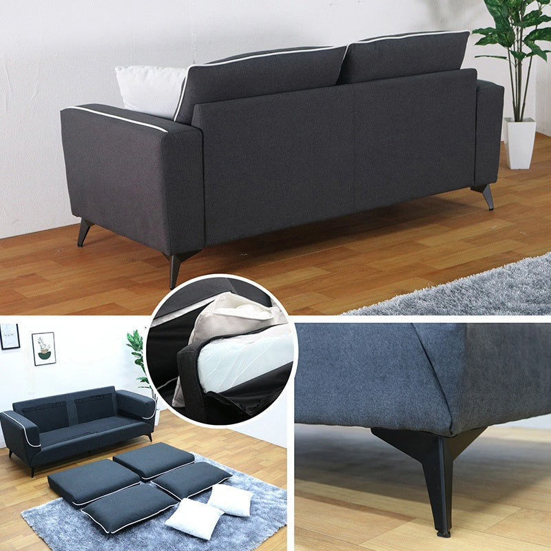 ソファー おすすめ 3人掛け ソファ 幅183cm スタイリッシュ 3人掛け おしゃれ 三人掛け sofa リビングソファ グレー ミッドセンチュリー コンパクト ヴィテージ風 かわいい 布張りソファー