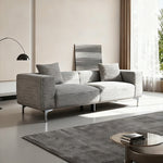 ソファ ソファー 幅190cm 3人掛け 3人用 コーデュロイ ファブリック 布 シンプルデザイン グレー 脚付き 肘掛け おしゃれ