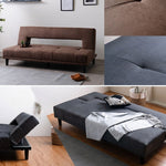 ソファーベッド 3人掛け 幅180cm シングル リクライニング 布製 グレー ブラウン 脚付き シンプル モダン おしゃれ おすすめ リビング 北欧風