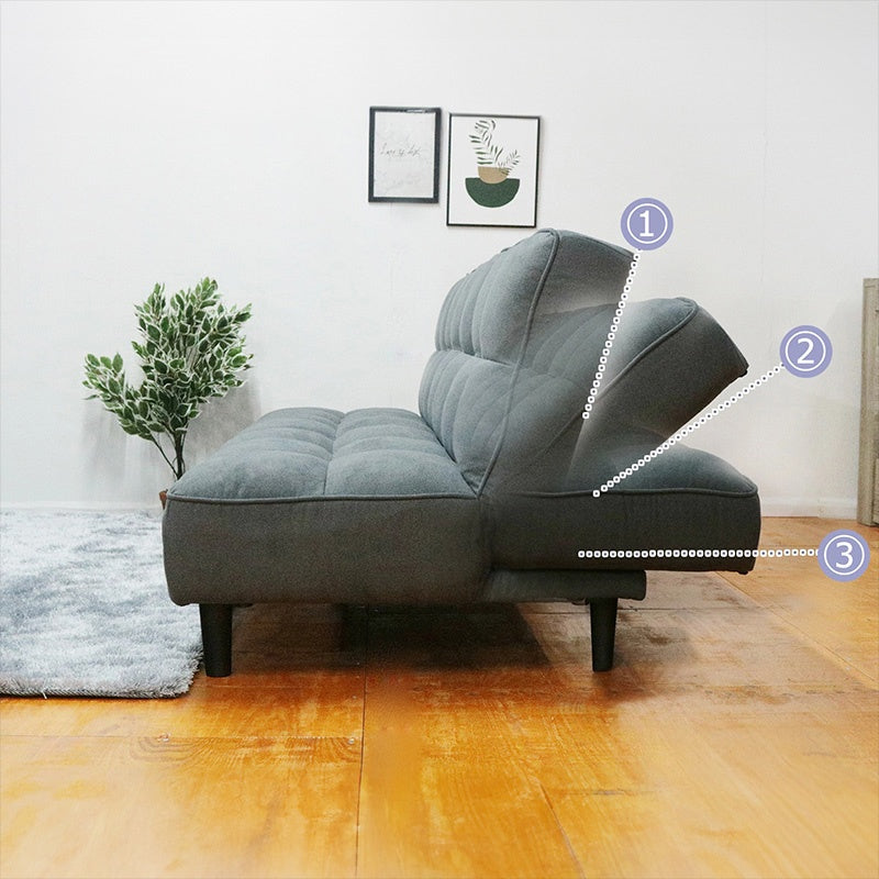 ソファー ソファ おすすめ ソファーベッド 幅188cm ファブリック 3人掛け コンパクト ファブリック 脚付き お掃除ロボ対応 ダークグレー ライトグレー かわいい おしゃれ 北欧風