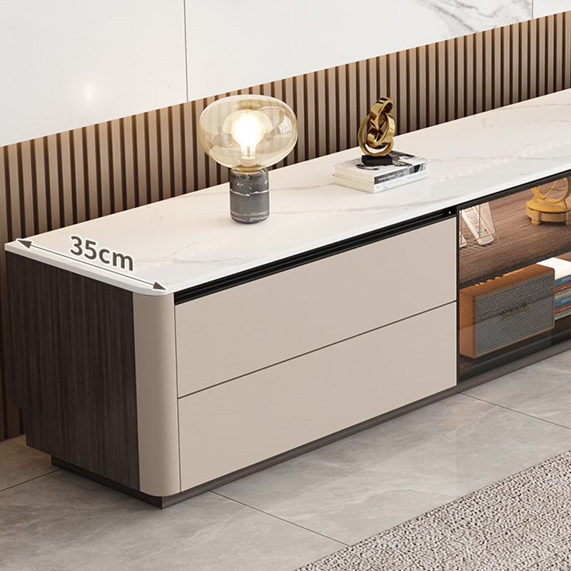 テレビ台 ローボード 160/180cm 完成品 セラミック天板 テレビボード 収納棚 リビング テレビラック パソコン台 大容量 収納 セラミック 奥行き35cm おしゃれ TVボード モダン リビング収納 収納棚 引き出し 北欧 オシャレ 韓国 グレー 高級感