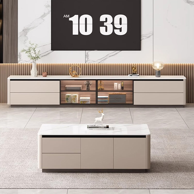 テレビ台 ローボード 160/180cm 完成品 セラミック天板 テレビボード 収納棚 リビング テレビラック パソコン台 大容量 収納 セラミック 奥行き35cm おしゃれ TVボード モダン リビング収納 収納棚 引き出し 北欧 オシャレ 韓国 グレー 高級感