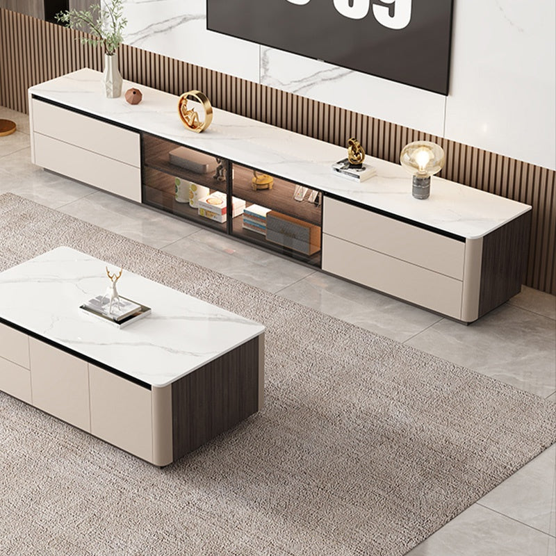 テレビ台 ローボード 160/180cm 完成品 セラミック天板 テレビボード 収納棚 リビング テレビラック パソコン台 大容量 収納 セラミック 奥行き35cm おしゃれ TVボード モダン リビング収納 収納棚 引き出し 北欧 オシャレ 韓国 グレー 高級感