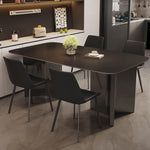 ダイニングテーブル セラミック天板 140 160 180 おしゃれ 大理石柄 4人掛け 6人掛け セラミックテーブル天板 テーブル 食卓テーブル 耐熱 食事テーブル リビングテーブル 4人用 高級感 新生活 長方形黒 ブラック