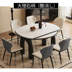 ダイニングテーブル 伸縮 6人 セラミック 丸 丸テーブル おしゃれ 120 4人 大理石柄 セラミックテーブル テーブル 食卓テーブル耐熱 食事テーブル リビングテーブル 4人用 高級感 新生活 北欧白 黒 ホワイト ブラック