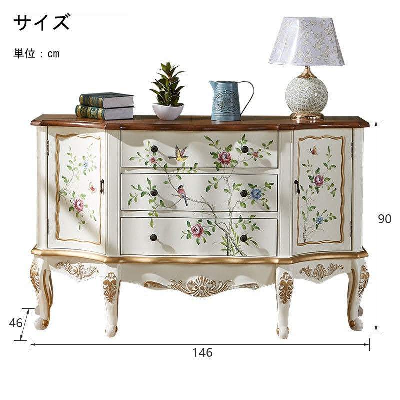 Casaconer | キッチン収納・姫系・かわいい・食器収納棚・FAX台・電話台・食器収納