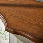 Casaconer | キャビネット・ほぼ完成品・脚の取り付けが必要・キッチン収納・姫系・アクセサリー・扉収納・3段引き出し・猫脚デザイン・FAX台・電話台・手描き花鳥模様