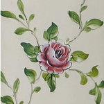 Casaconer | キャビネット・ほぼ完成品・脚の取り付けが必要・キッチン収納・姫系・アクセサリー・扉収納・3段引き出し・猫脚デザイン・FAX台・電話台・手描き花鳥模様