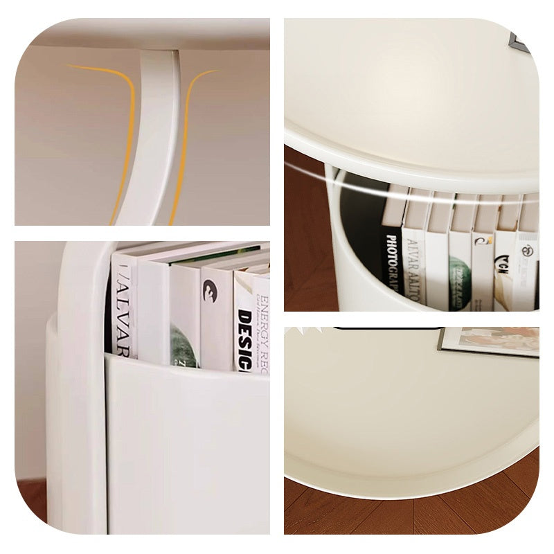 金属製 ベッドサイドテーブル スチール 幅40cm シンプル モダン 小型 収納 置き台 ナイトテーブル 寝室用 ホワイト ブラック オレンジ クリーム風 サイドテーブル 家具 省スペース 北欧風 韓国風 おしゃれ