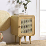 ナイトテーブル・サイドテーブル・ベッドサイドチェスト・ベッドサイド・木製・収納・おしゃれ・コンセント・引き出し・シンプル・モダン・ナチュラル・寝室収納・読書・・コンパクト・ダークブラウン・ナチュラル