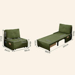 【完成品】ソファーベッド ソファ ソファー 一人用 一人掛け コンパクト ソファ 60cm/80cm/100cm幅 一人暮らし おしゃれソファベッド リクライニング 折りたたみ お昼寝 リラックス 新生活 コンパクト グリーン