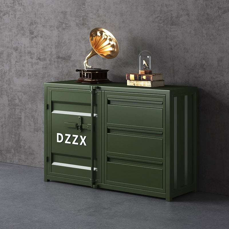 サイドボード スチール製 インダストリアルデザイン 収納キャビネット カップボード キッチン収納 バーカウンター リビング収納 幅80cm／150cm グリーン シルバー ブラック おしゃれ