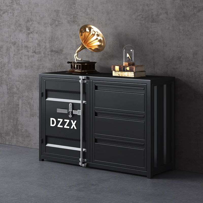 サイドボード スチール製 インダストリアルデザイン 収納キャビネット カップボード キッチン収納 バーカウンター リビング収納 幅80cm／150cm グリーン シルバー ブラック おしゃれ