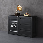 サイドボード スチール製 インダストリアルデザイン 収納キャビネット カップボード キッチン収納 バーカウンター リビング収納 幅80cm／150cm グリーン シルバー ブラック おしゃれ