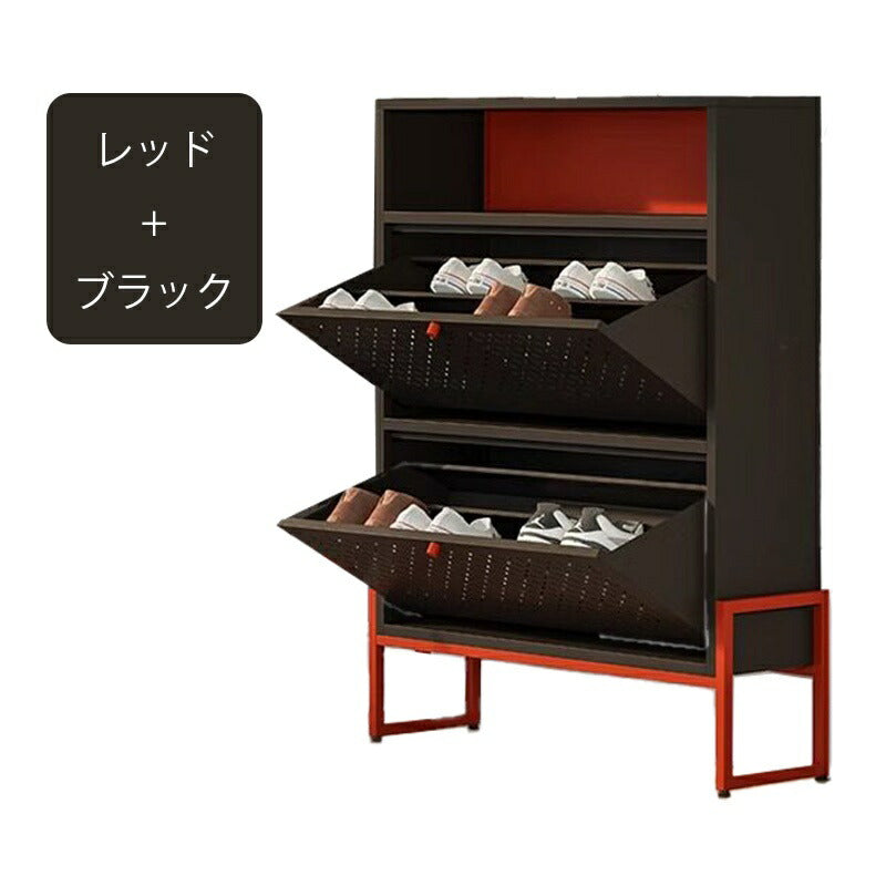 シューズボックス シューズキャビネット シューズラック 玄関収納 コンパクト おしゃれ 幅84cm 下駄箱 靴箱 靴収納 靴入れ ラック 収納 玄関 シューズBOX キャビネット フラップ扉 一人暮らし ファミリー 北欧