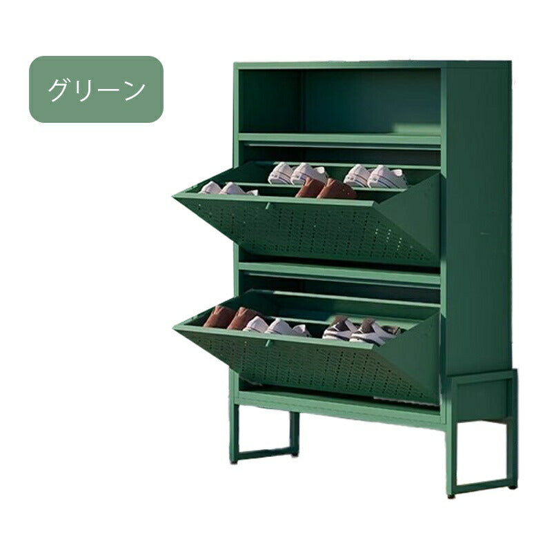 シューズボックス シューズキャビネット シューズラック 玄関収納 コンパクト おしゃれ 幅84cm 下駄箱 靴箱 靴収納 靴入れ ラック 収納 玄関 シューズBOX キャビネット フラップ扉 一人暮らし ファミリー 北欧