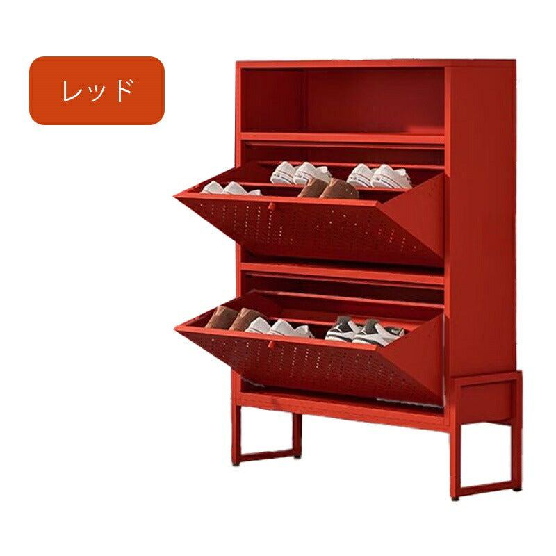 シューズボックス シューズキャビネット シューズラック 玄関収納 コンパクト おしゃれ 幅84cm 下駄箱 靴箱 靴収納 靴入れ ラック 収納 玄関 シューズBOX キャビネット フラップ扉 一人暮らし ファミリー 北欧
