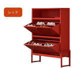 シューズボックス シューズキャビネット シューズラック 玄関収納 コンパクト おしゃれ 幅84cm 下駄箱 靴箱 靴収納 靴入れ ラック 収納 玄関 シューズBOX キャビネット フラップ扉 一人暮らし ファミリー 北欧